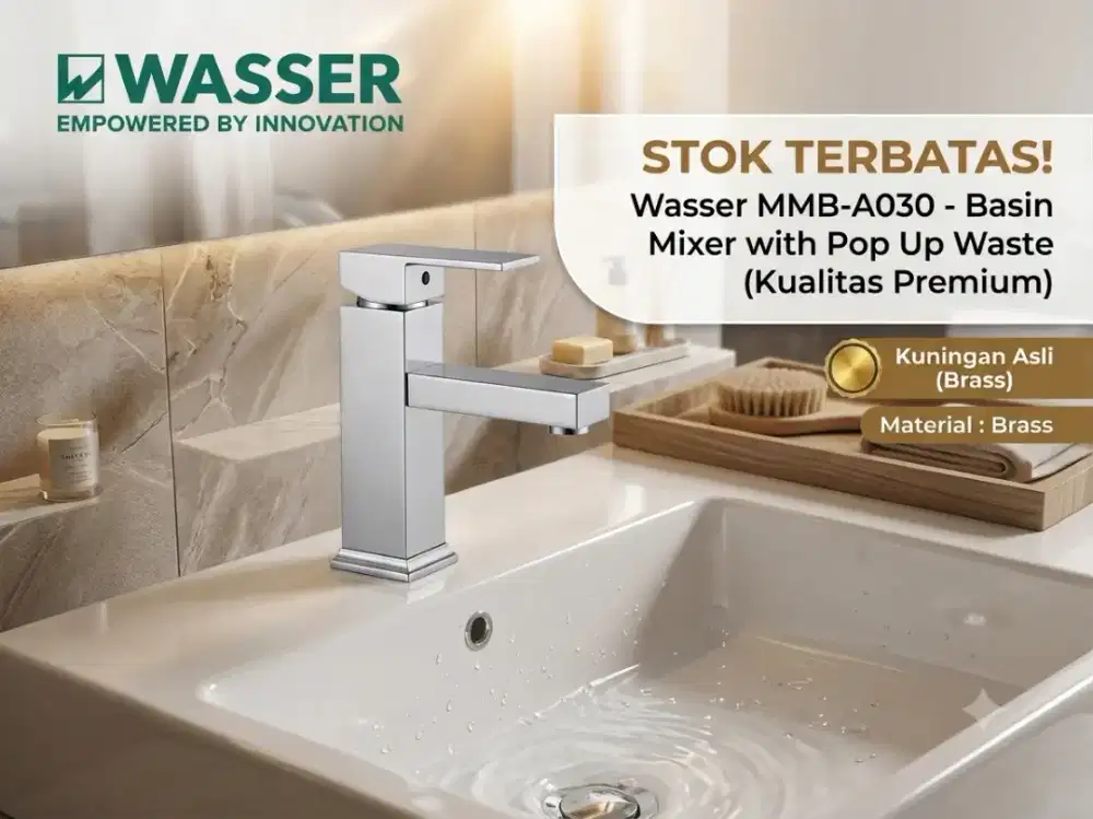 Kran Wastafel Wasser MMB-A030 Brass Original Baru Stok Lama CuciGudang