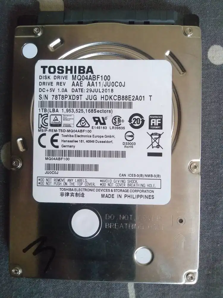 hardisk toshiba 1tb