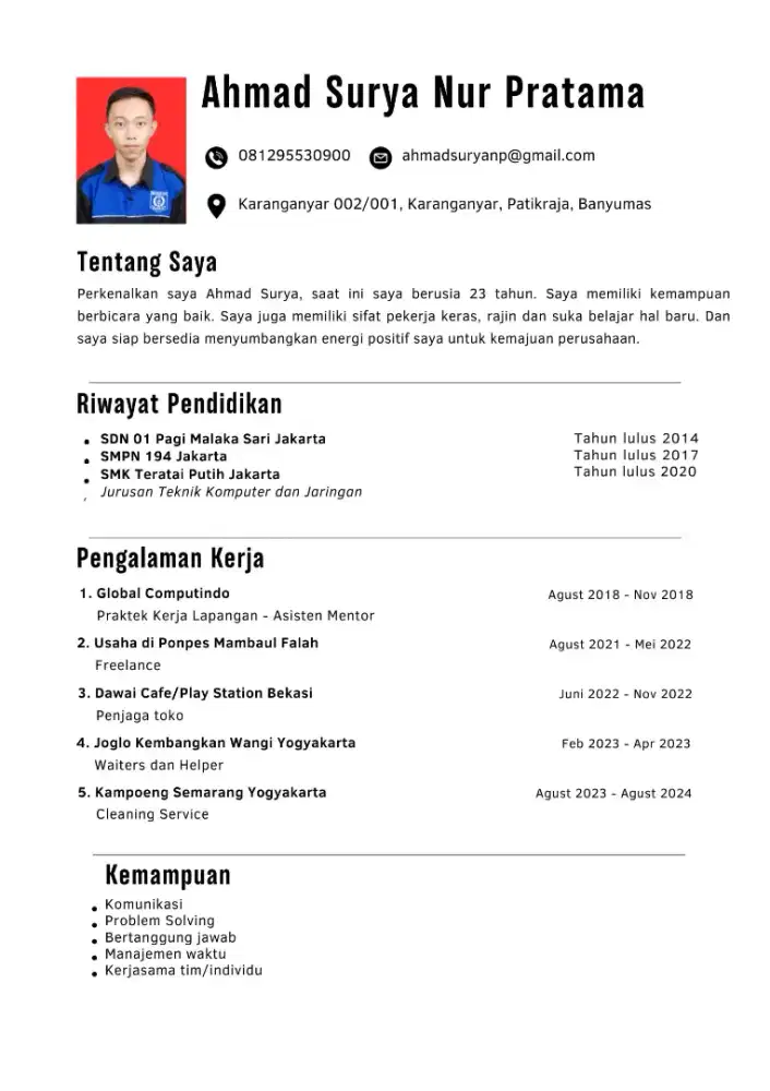 Cari Loker kalo ada mess atau pulang pergi