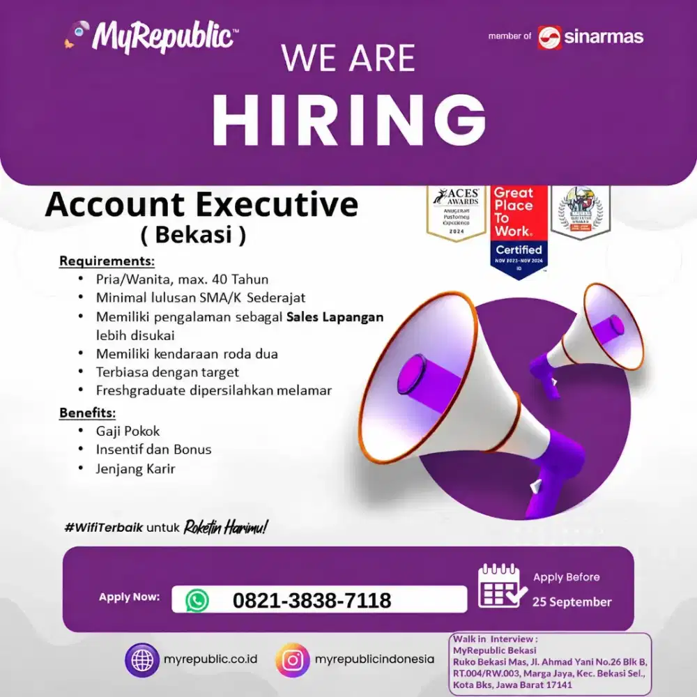 LOKER MARKETING WIFI MYREPUBLIC