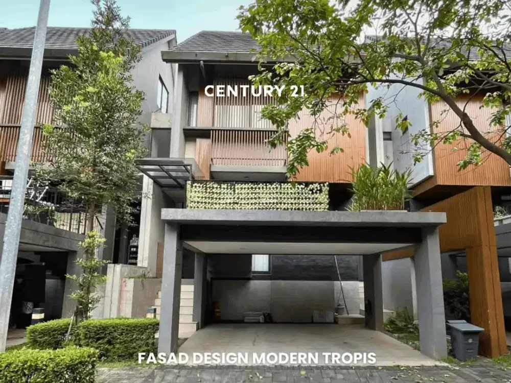 Rumah Estetik Tropical Modern Dalam Cluster Area BSD Bs 18750
