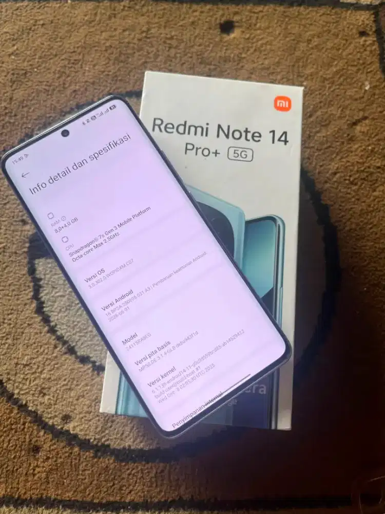 Redmi note 14pro plus 5G fullset 8+4/256