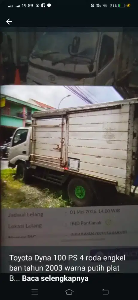 Toyota Dyna box engkel