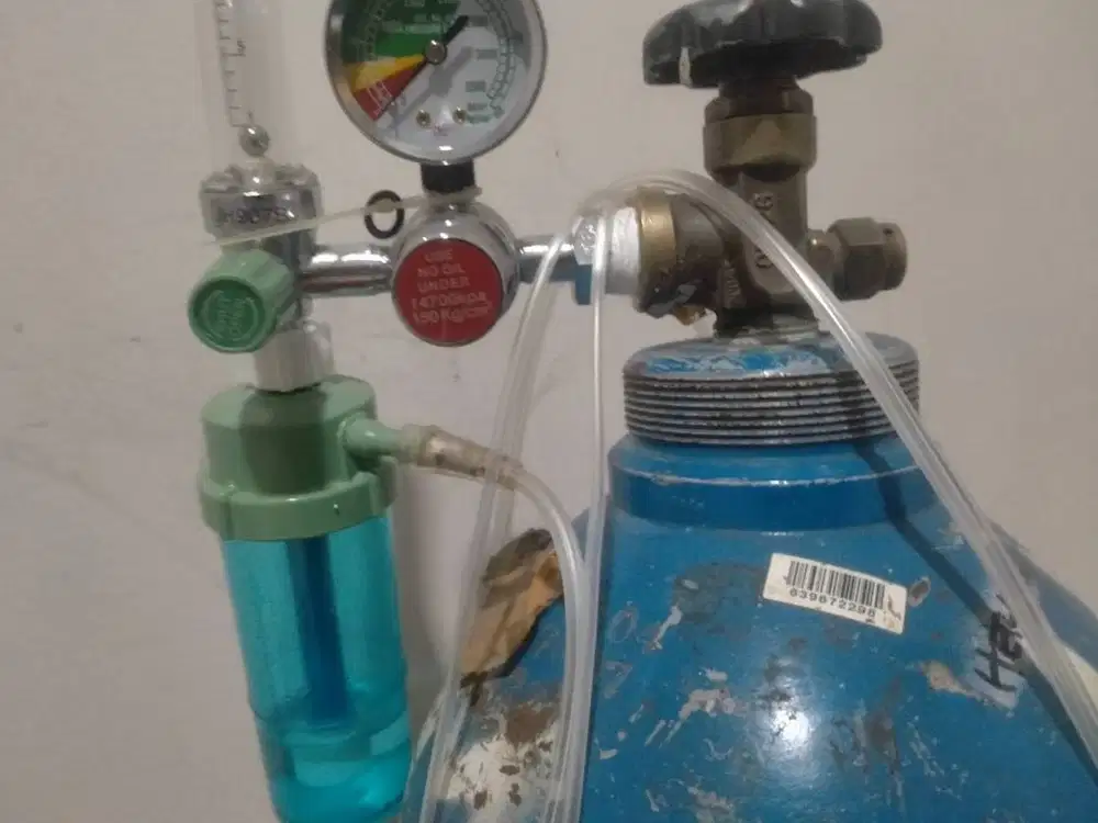 JUAL TABUNG OKSIGEN BESAR 6M³ + REGULATOR FLOWMETER