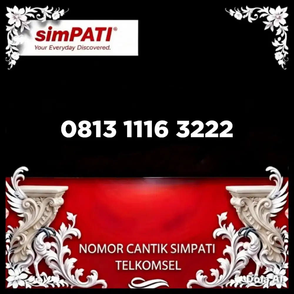 Nomor cantik simpati Telkomsel super