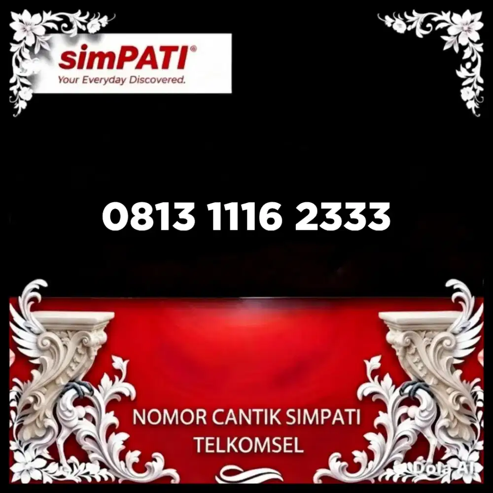 Nomor cantik simpati Telkomsel super