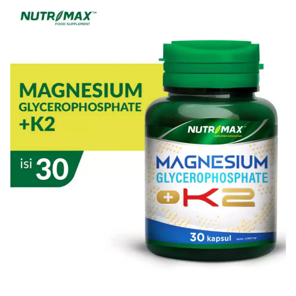 Nutrimax Vitamin Magnesium Glycerophosphate + K2 Suplementasi Magnesiu