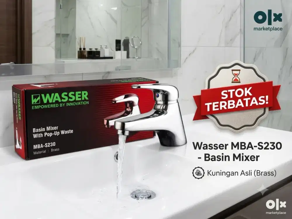 Kran Wastafel Wasser MBA-S230 Brass Original Baru Stok Lama CuciGudang