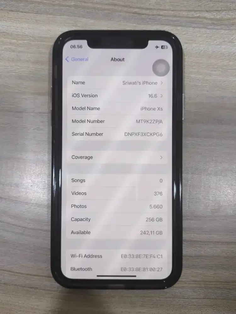 Apple Xs 256GB indo