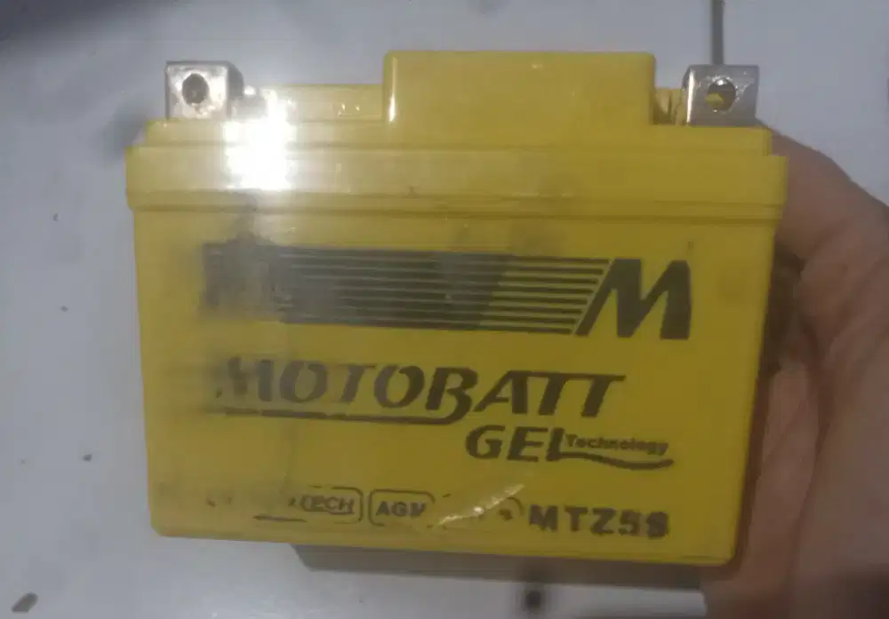 Aki motobatt copotan beat, kondisi normal