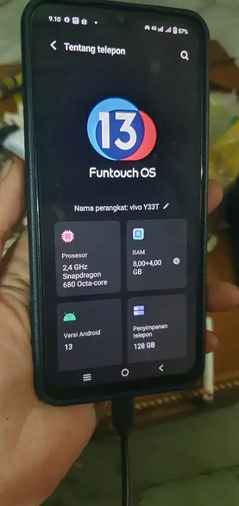 vivo y33t batangan mulus no minus