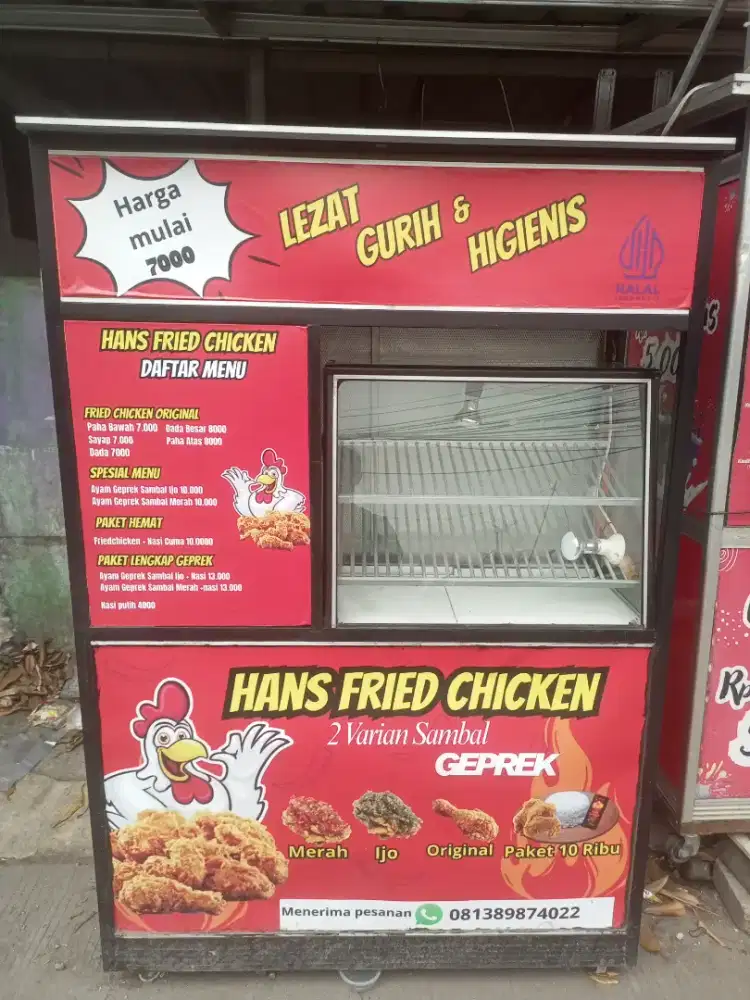 Di jual gerobak bekas friedchiken