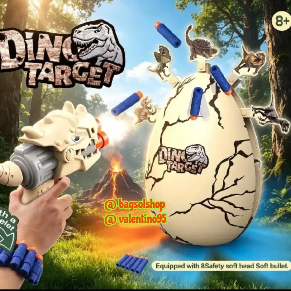 Dino Target Shooting Game - Mainan Anak Dino Target