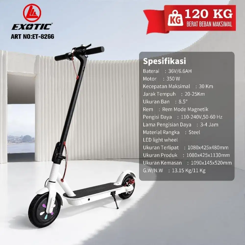 Dijual Scooter Listrik Exotic ST 8266
