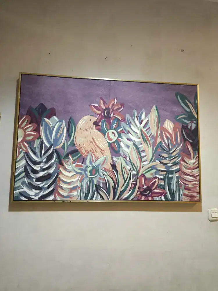 LUKISAN KANVAS ASLI INFORMA 120 X 80 X 5 CM ORIGINAL PRELOVED
