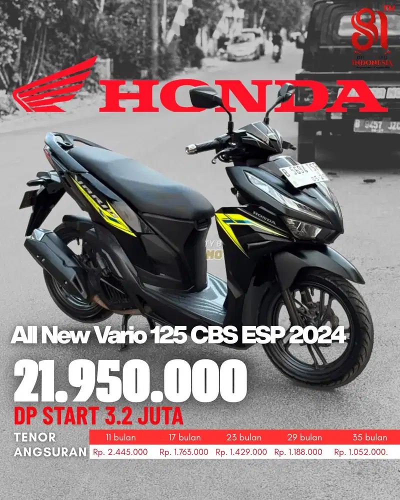 CREDIT DP MULAI 3.2 JUTA !!! HONDA ALL NEW VARIO 125 CBS ESP 2024