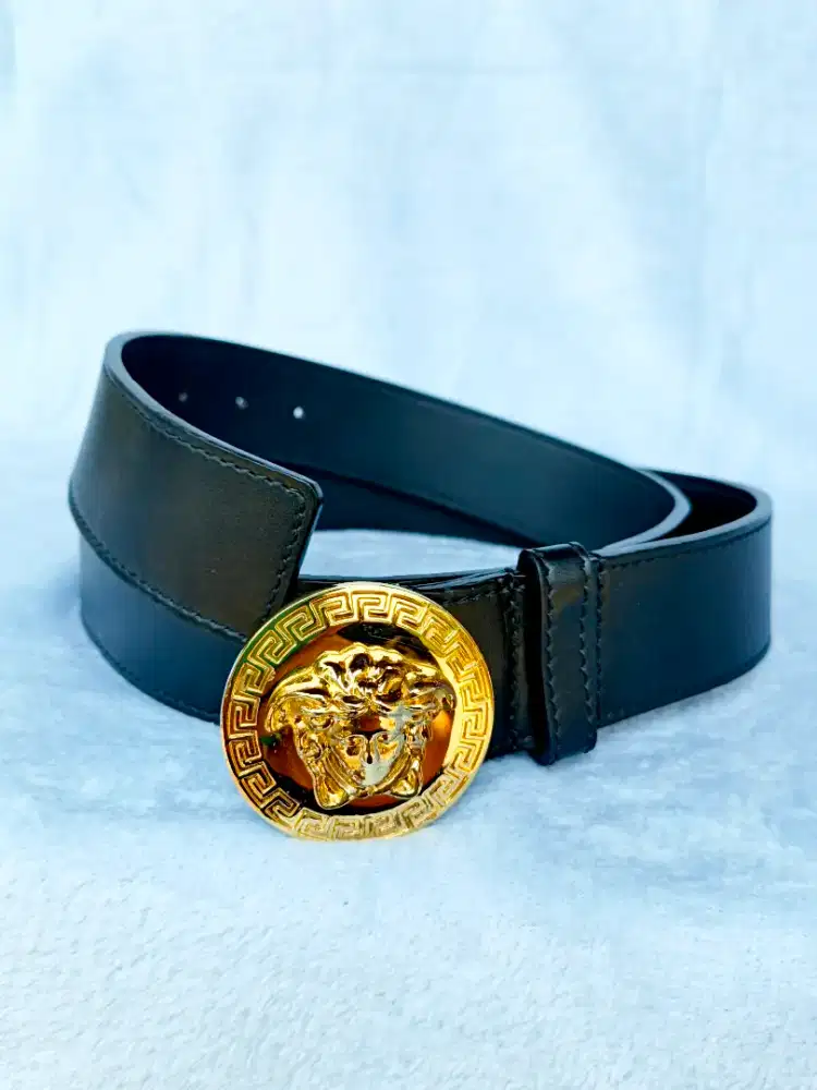 Versace sabuk pria wanita ori garansi preloves harga net pas