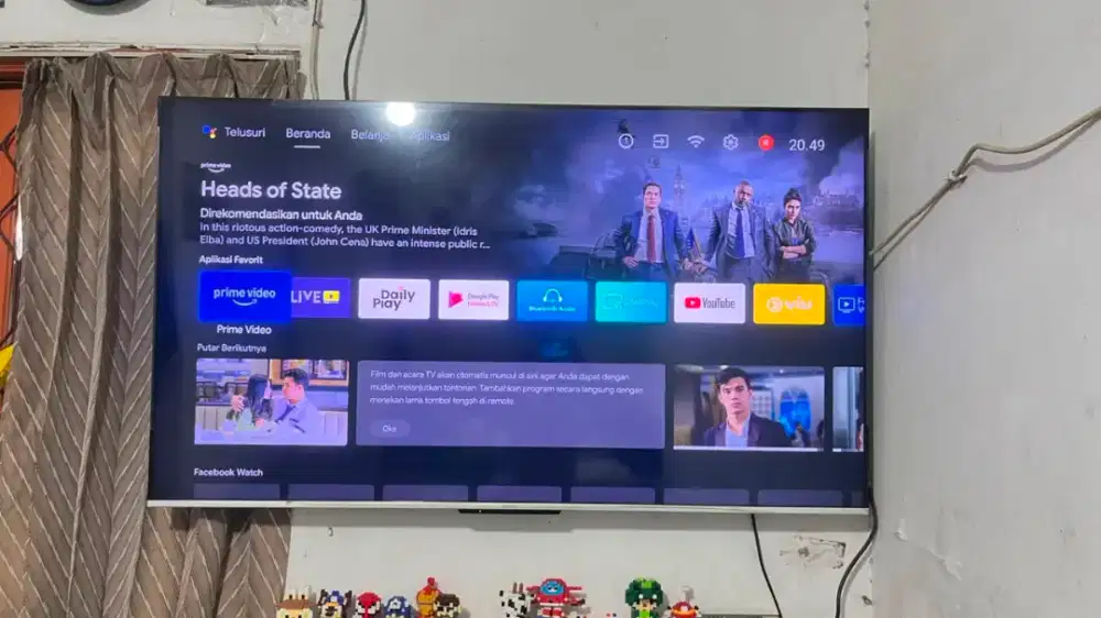 TV Coocaa 65inch gongle tv