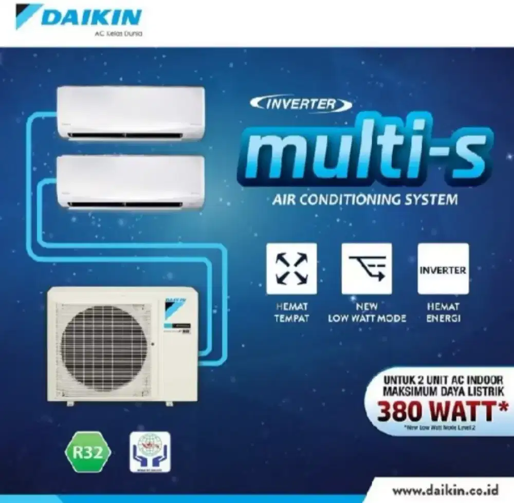 Ad Daikin inverter multi S 2 koneksi hemat listrik