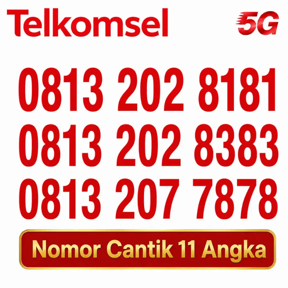 Nomer Cantik Telkomsel 11 Angka Seri ABAB