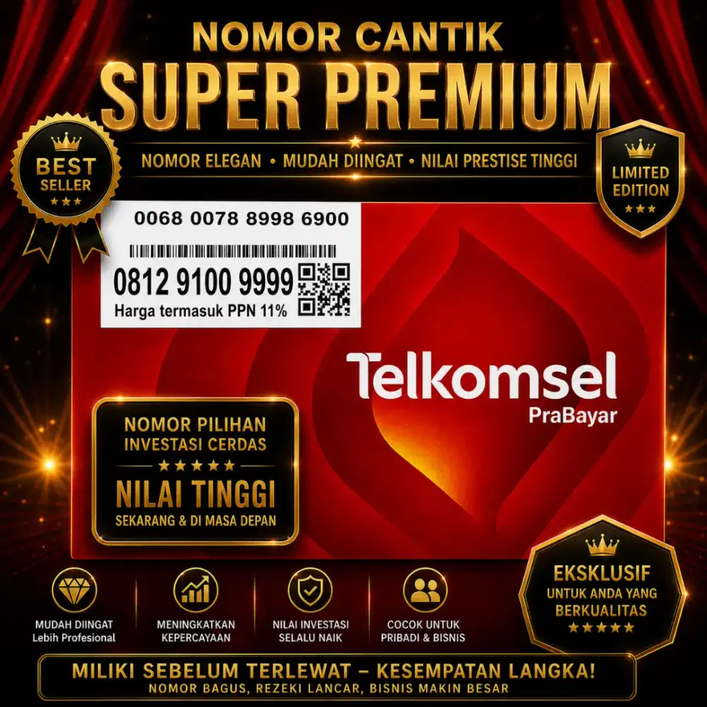 Nomor Cantik Simpati Telkomsel 5G seri 9999