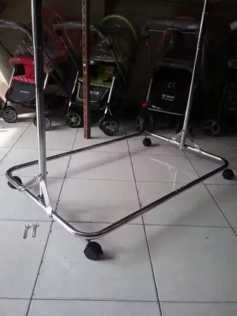Ayunan bayi stainless
