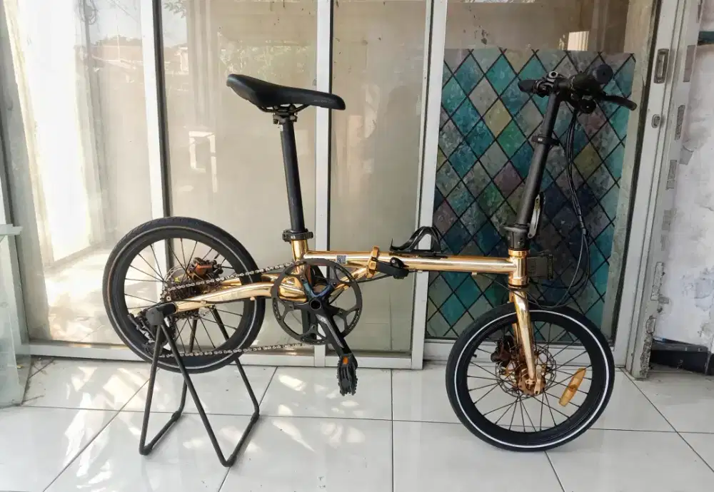 Sepeda lipat foulding element troy chromoly X gold