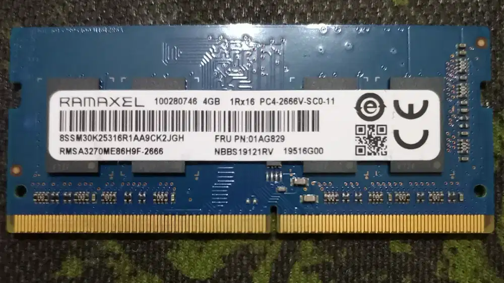RAM SODIM RAMAXEL DDR4 4GB