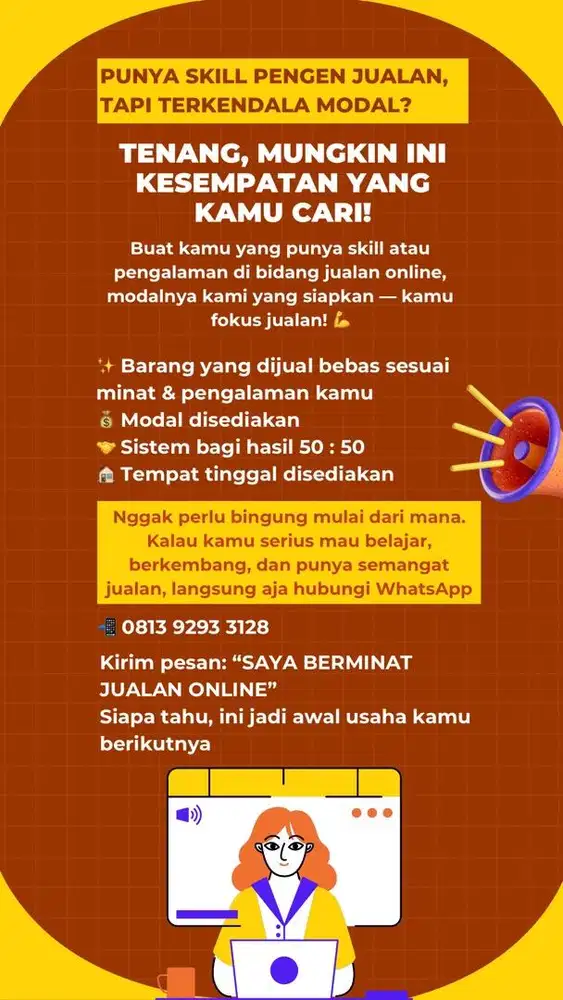 Dicari yang mau usaha online (Live)