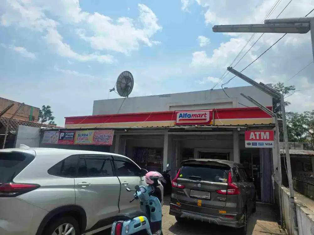 Jual Murah Ruko + Franchise Alfamart aktif di Jalan Utama area Serang, Banten