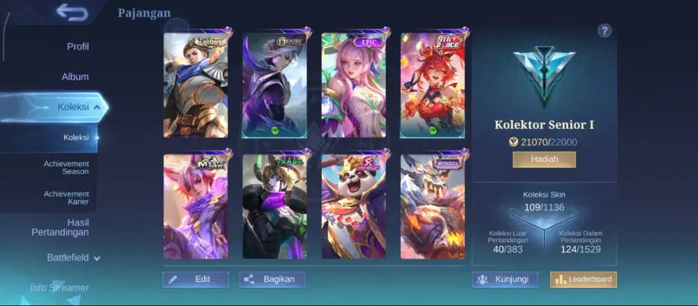 JUAL AKUN MOBILE LEGEND