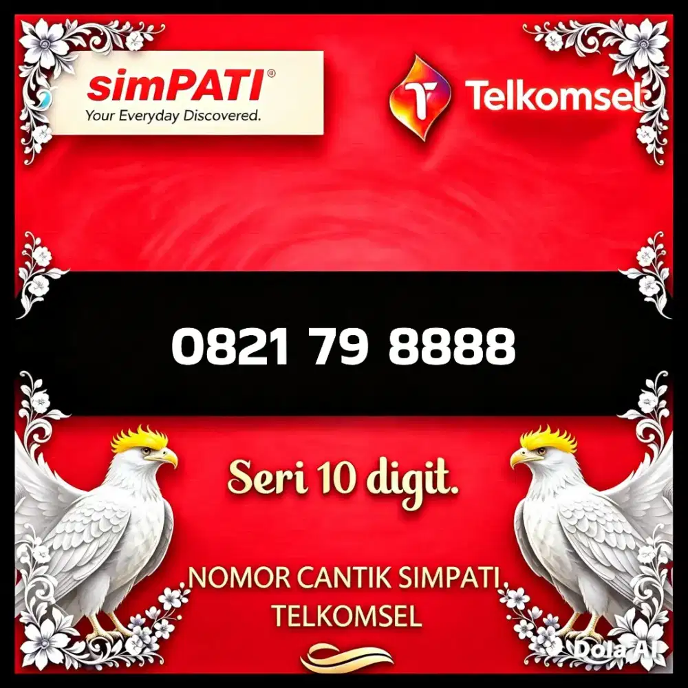 Nomor cantik simpati Telkomsel super