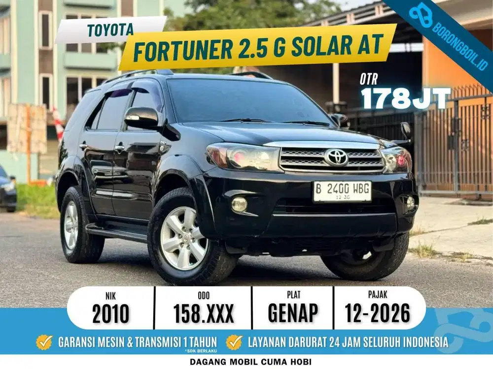 TERMURAH!!FORTUNER G DIESEL AT 2010 SIAP PAKAI