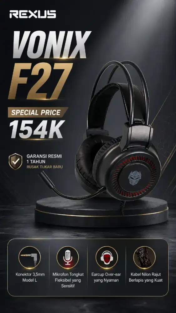 Headphone rexus F27 vonix