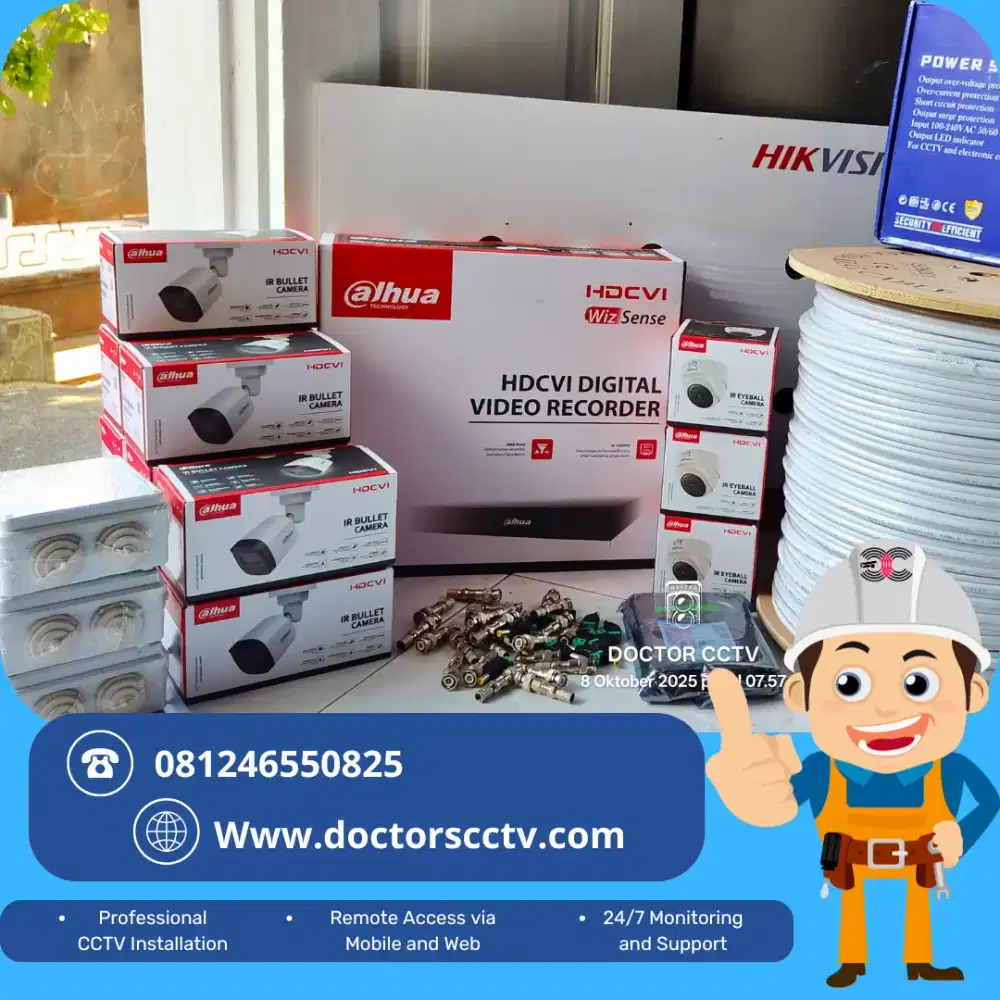KAMERA CCTV, JASA PASANG DAN SERVICE CCTV, PAKET CCTV MURAH
