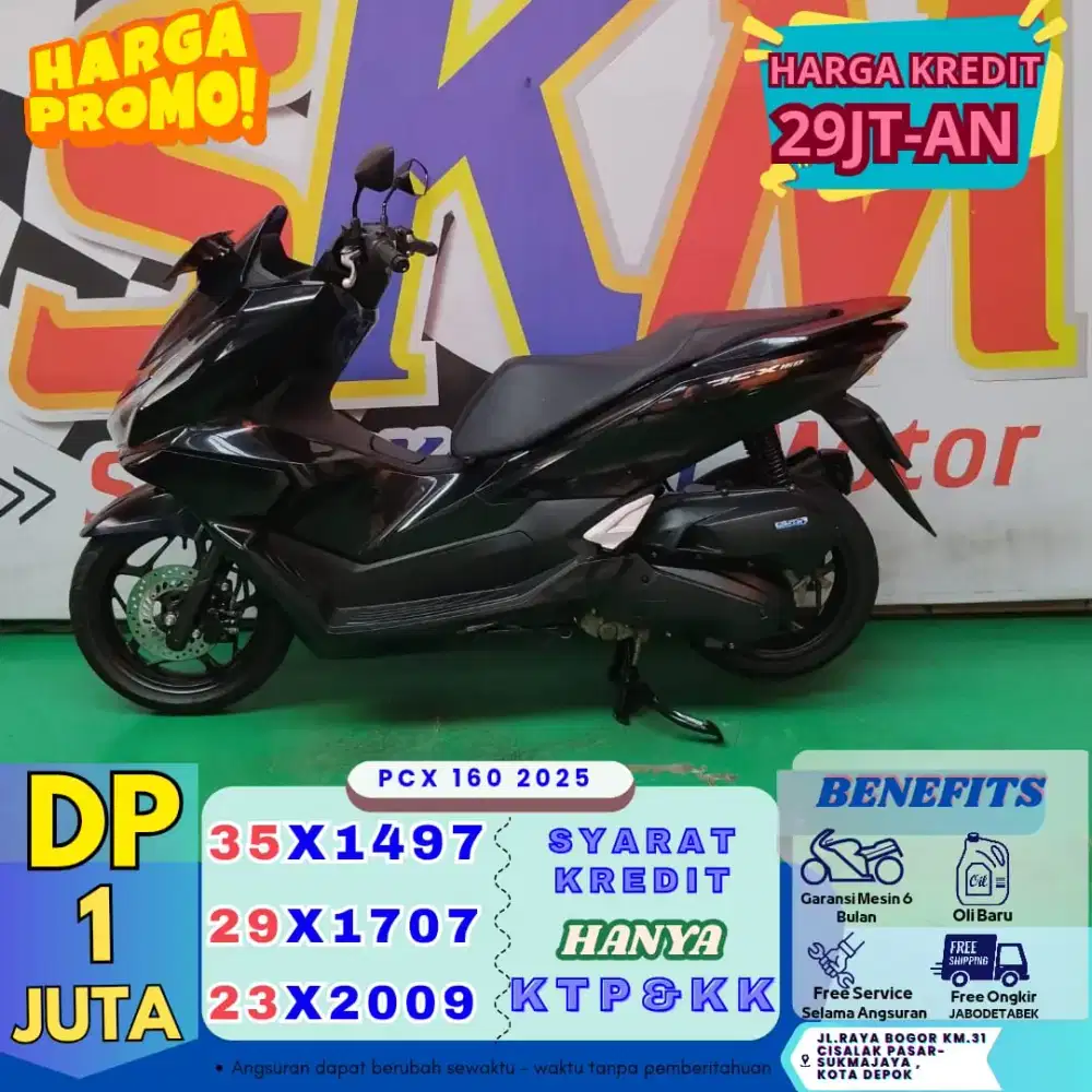 ( gebyar dp:1 juta pcx 160 thn 2025 servis gratis selama angsuran