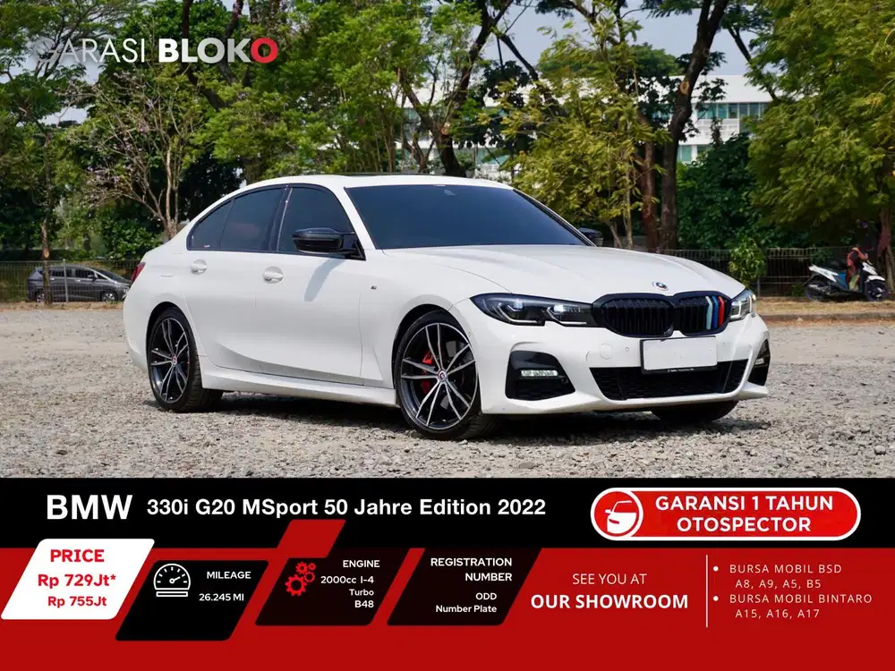 Warranty ON - BMW 330i G20 MSport  B48 50 Jahre 2022