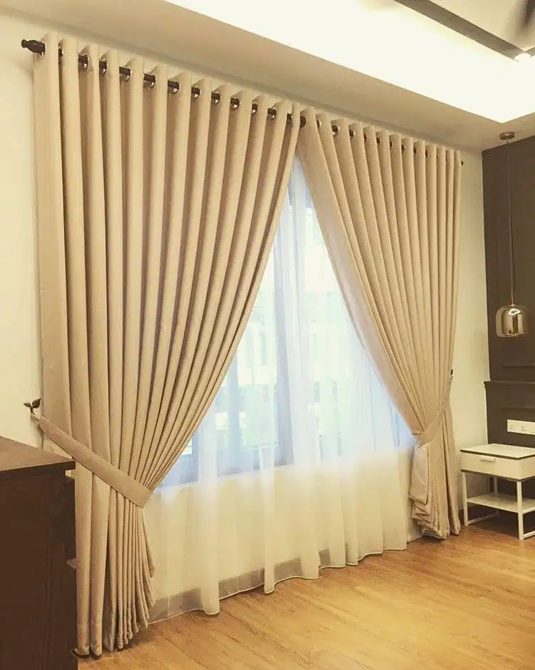 Cod Gorden Blackout Pasang Skat Klinik Hordeng Pintu Gordyn Vitrase