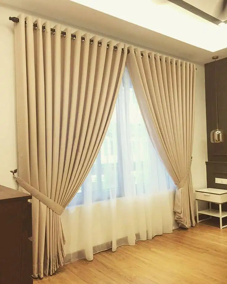 Cod Gorden Blackout Pasang Skat Klinik Hordeng Pintu Gordyn Vitrase
