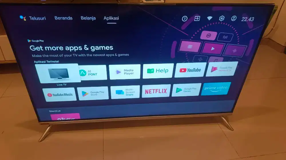 Android Digital TV Changhong 43 inc