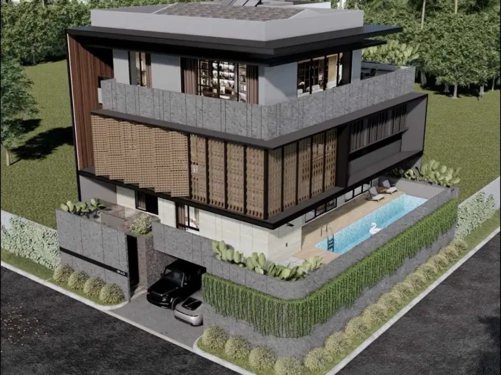 DIJUAL RUMAH SOMERSET CITRALAND 5KT 4LT HOOK WITH POOL AND LIFT