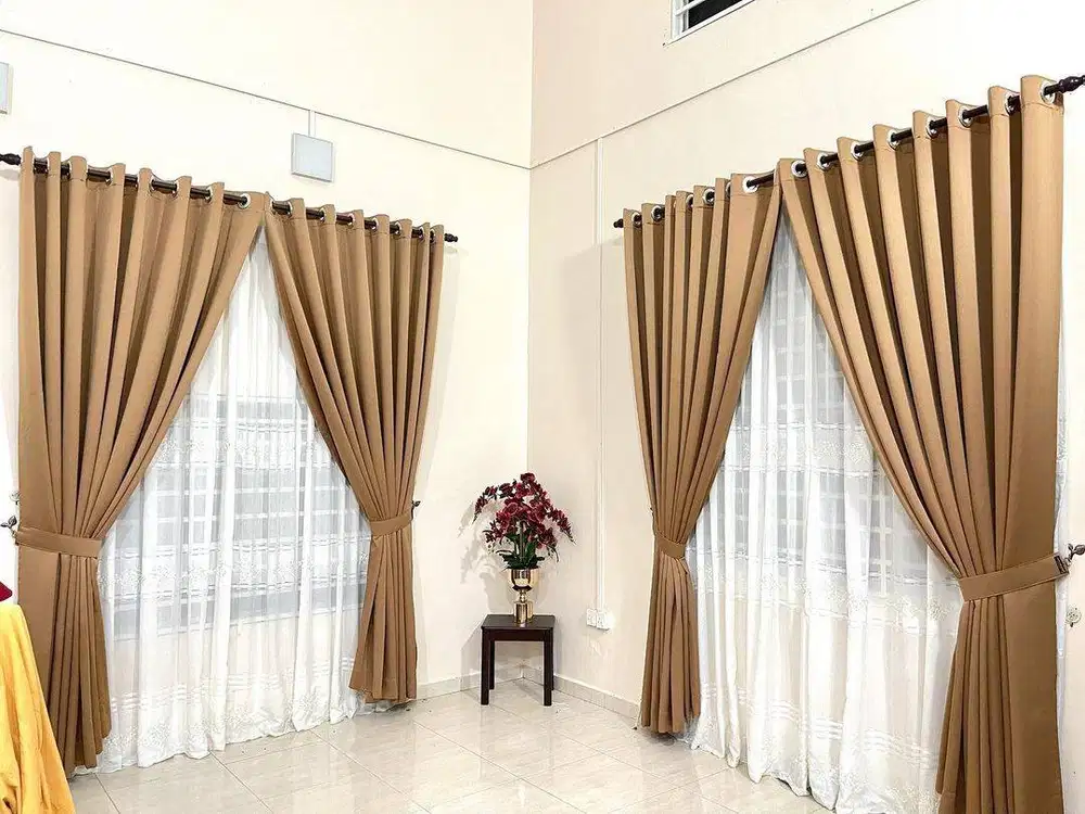 Jual Gorden Jendela & Pintu Gordyn Model Terbaru Wallpaper Dinding 3D
