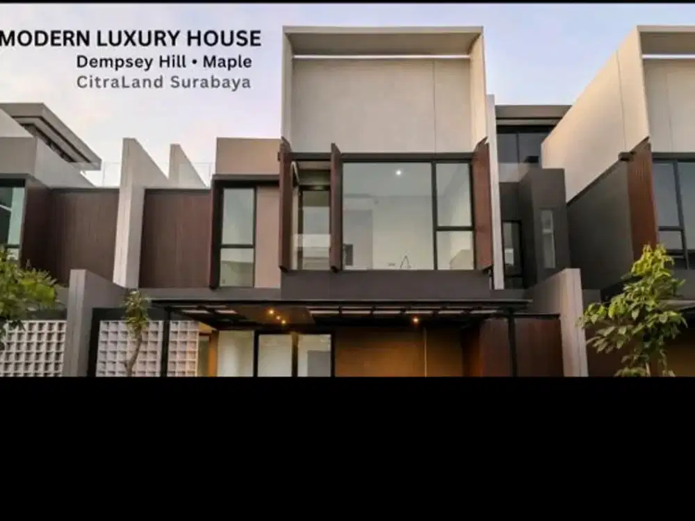Disewakan Rumah Dempsey Hill Type Maple 3LT LT170m 4Kamar Ada Rooftop Dekat Universitas Ciputra Surabaya Barat