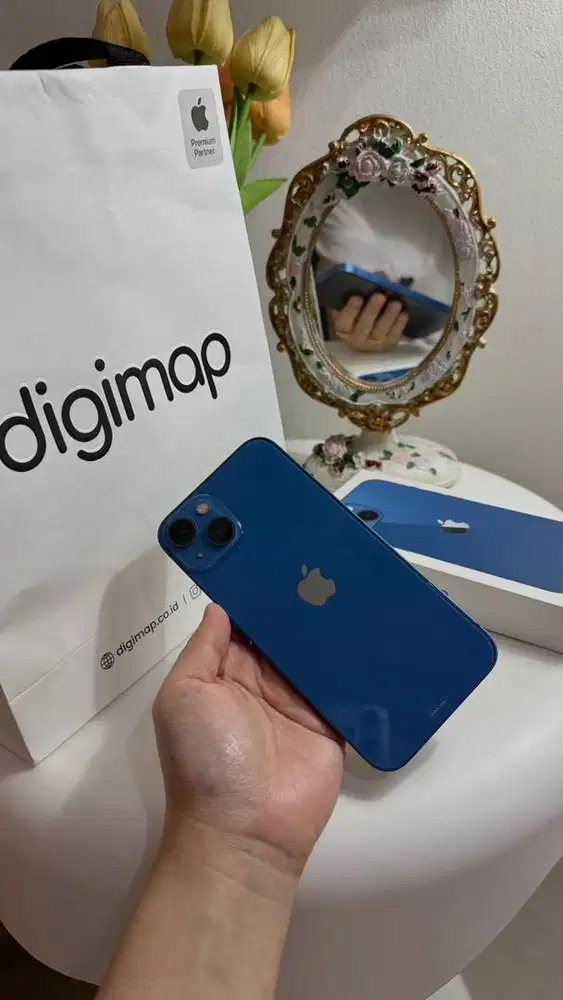 Iphone 13 Blue 128 GB resmi digimap ibox