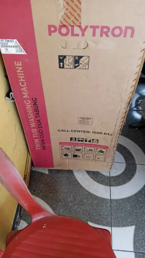 Mesin cuci 2 tabung Polytron