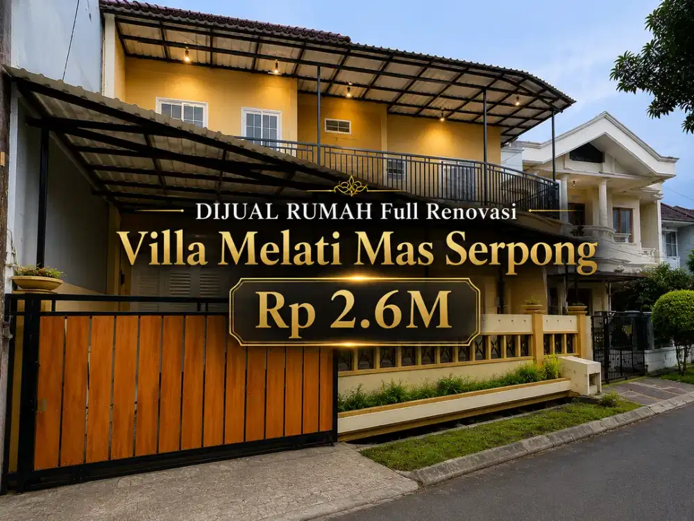 Rumah bagus siap huni di Villa Melati Mas Serpong