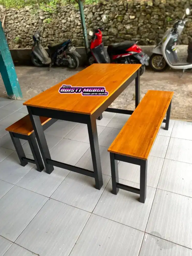 Meja kursi cafe warung kedai promo langsung pengerajin