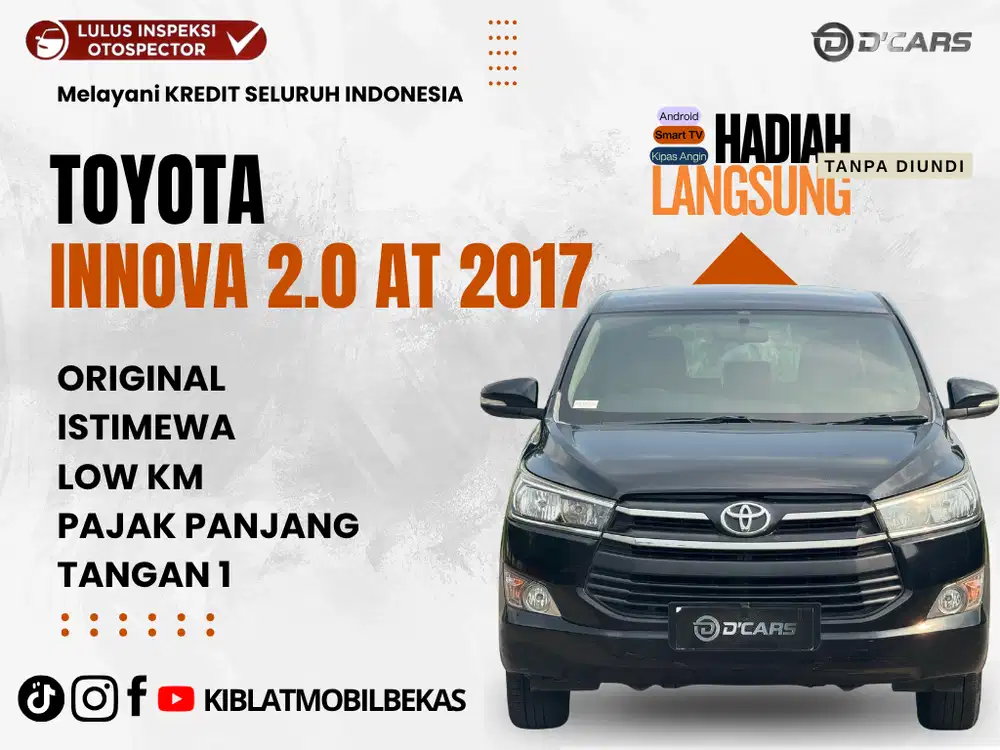 TOYOTA INNOVA REBORN BENSIN MATIC 2017