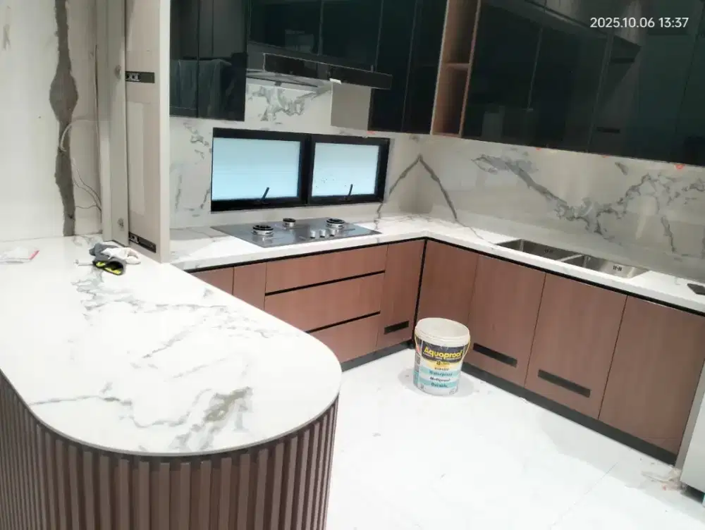 Top table dapur Quadra/sintered stone new white