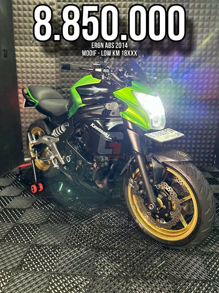 ER6N OR ER 6 N ABS 2014 LOW KM 18XXX MODIF RARE UNIT RAWATAN BRO